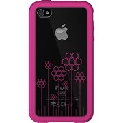IPP-MT4-33 [iPhone4用アドバストシリコンケース Microshield Tatu（マイクロシールド タトゥ） ピンク(フラワー)]