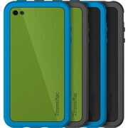 IPP-CUZ-53 [iPhone4用マルチシリコンケース Customize（カスタマイズ） ブラック/グリーン]