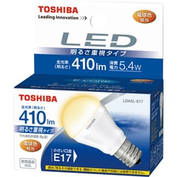 【お1人様1点限り】 ヨドバシ.com - 東芝 TOSHIBA LED電球 E17口金 電球色相当 410lm LED電球