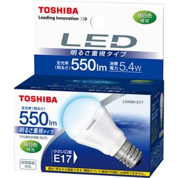 オリジナル ヨドバシ.com - 550lm 昼白色相当 E17口金 LED電球 TOSHIBA 東芝 蛍光灯・電球