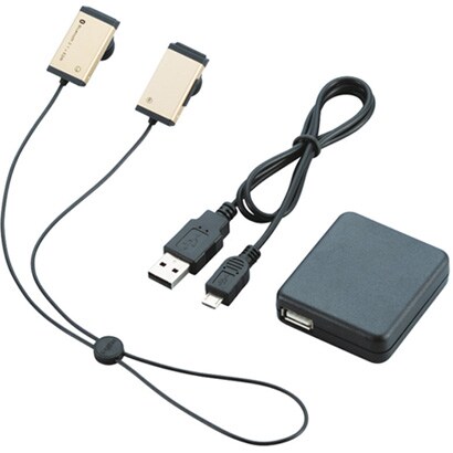 LBT-MPHP02AGD [Bluetooth 携帯電話用ヘッドホン カナルタイプ AC充電 ゴールド]