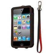 第4世代iPod touch用レザーオープンケース ブラック・レッド CP10008-LOBK