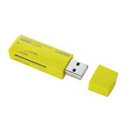 SDカード+microSD専用カードリーダー イエロー CRW-SD42Y