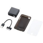 第4世代iPod touch用充電器付きシリコンケース ブラック AVA-T10ACBK
