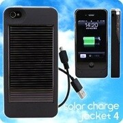 solar charge jacket4(BK) [iPhone4専用]