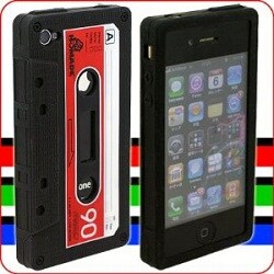 カセットテープ型iPhone4シリコンケース(BKXRD)