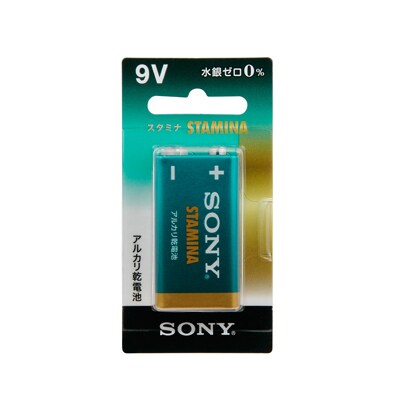 積層乾電池 006P型 9V 角型アルカリ電池 6LR61SG-BHD