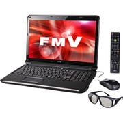 LIFEBOOK AH570/5BM 15.6型ワイド液晶/HDD750GB/ブルーレイディスクドライブ シャイニーブラック 3D対応モデル FMVA575BMB