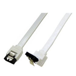 SATAケーブル SATA3.0対応　20cm 逆L型 ホワイト JST-6G02/WH