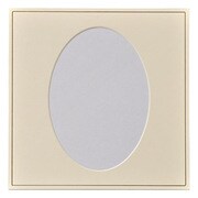 スクウェア台紙 中額Vカット 2L(カビネ) 1面 だ円 タテ No.120金線 M120-F-SQK-D