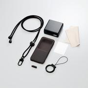 WALKMAN Sシリーズ用 充電器付きシリコンケース 液晶保護フィルム付 ブラック AVS-S10ACBK