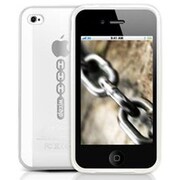 DLA154W [iPhone4用 ブレスレットTPUケース ホワイト]