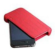 DLA157R [iPhone4用 LEPハードレザーケース レッド]