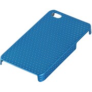 BSIPP8CBL [iPhone 4専用 パンチングハードケース 液晶保護フィルム付 ブルー]