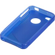 BSIPP6CBL [iPhone 4専用 TPUグリップケース 液晶保護フィルム付 ブルー]