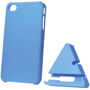 ZUM-80259 カラードケースウィズスタンド iPhone4  BL