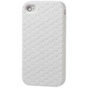 AGC-IP401WH [aglowDESIGN iPhone4用 シリコンケース ハート ホワイト]