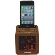 iPod/iPhone対応FMラジオ搭載 目覚まし機能付きスピーカー i-BLOQ チョコレート PSP-BQC
