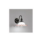 ブラケット 蛍光灯EFA 電球色15W ガラス・乳白/赤色 OB080735L