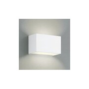 コンパクトブラケットライト 蛍光灯EFD電球色 マットホワイト グレアカットルーバー付 OB080921L
