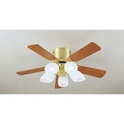 クラシカルファンスリム 器具本体(灯具一体型) ナチュラル色/チェリー色 電球色75W 6~8畳 リモコン付 WF445L
