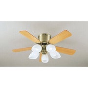 クラシカルファンスリム 器具本体(灯具一体型) ナチュラル色/チェリー色 電球色75W 6~8畳 リモコン付 WF446L