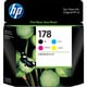 HP178 インクカートリッジ 4色マルチパック 黒/シアン/マゼンタ/イエロー CR281AA