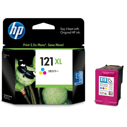 HP121XL プリントカートリッジ カラー 増量タイプ CC644HJ