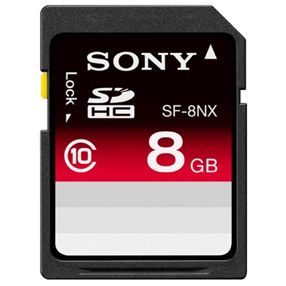 8GB　SDHCメモリーカード　Class10 SF-8NX