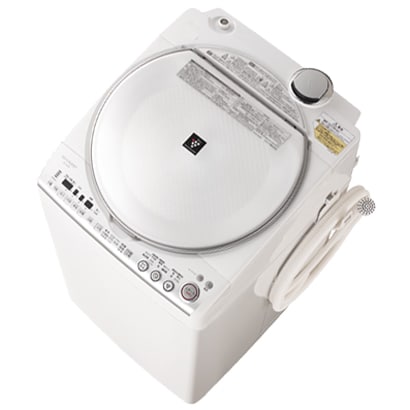 タテ型洗濯乾燥機（9.0kg） ホワイト系 プラズマクラスター搭載 ES-TX900-W