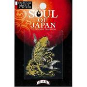 SOUL-04-CAR-GD [蒔絵シール SOUL OF JAPAN 鯉と波 金]
