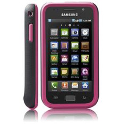 Galaxy S SC-02B用 ハイブリッドタフケース ブラック×ピンク CM012880