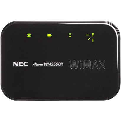 Aterm WM3500R 無線LAN内蔵モバイルWiMAXルーター プラチナブラック PA-WM3500R(AT)B