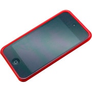 第4世代iPod touch用セミハードケース クリアレッド RX-IPT4GTORD