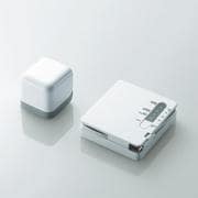 スマートフォン対応モバイルチャージャー 1600mAh ACアダプタ付 ホワイト DE-RKJ2ACWH