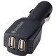 2ポート2A USBシガーソケット充電器 “Dual USB Car Charger 2A（デュアル・ユーエスビー・カーチャージャー・ツーエー）” ブラック TR-DUCC2-BK