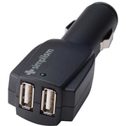 2ポート2A USBシガーソケット充電器 “Dual USB Car Charger 2A(デュアル・ユーエスビー・カーチャージャー・ツーエー)” ブラック TR-DUCC2-BK