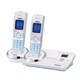 電話機（親機（充電台）と子機2台） ホワイト デジタルコードレス留守番電話機 DECT3080-2(W)