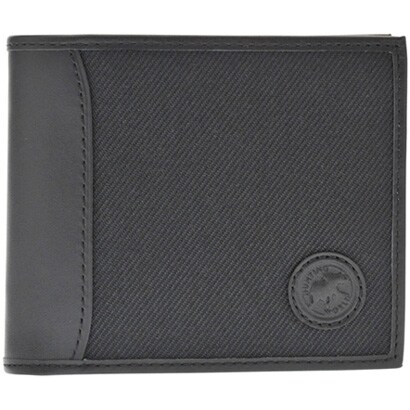 二つ折り財布(小銭入れ付) 204-303SAFARITODAY/BLK