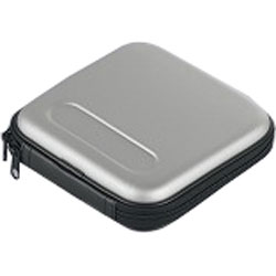 CD/DVD セミハードケース 24枚収納 シルバー BSCD10K24SV