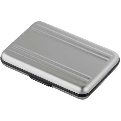 SD/microSDメモリーカードケース 16枚収納 シルバー BSSD02K16SV
