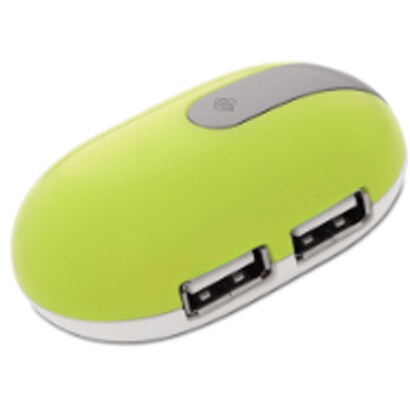 PL-USHE400SAG USB2.0対応マウス型USBハブ