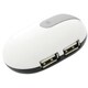 PL-USHE400WH USB2.0対応マウス型USBハブ