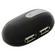 PL-USHE400BK USB2.0対応マウス型USBハブ