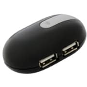 PL-USHE400BK USB2.0対応マウス型USBハブ