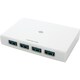 USB3.0対応 4ポートUSBハブ ホワイト PL-US3H400-WH