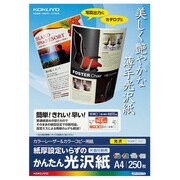 カラーレーザー＆カラーコピー用紙 かんたん光沢紙 A4 250枚 LBP-KFG1115
