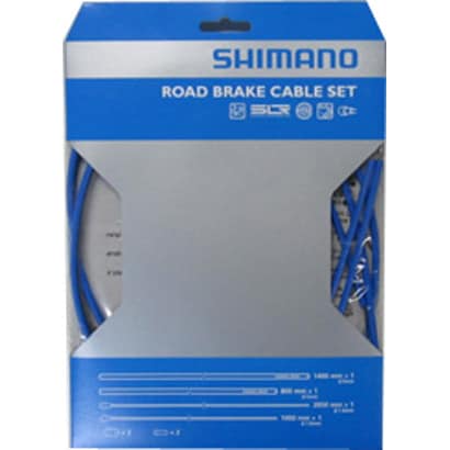 PTFE ロード用ブレーキケーブルセット ステンレスインナーワイヤー ブルー Y80098015