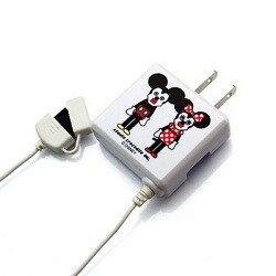 RX-DNYAC456MM キュービックマウス　au用AC充電器　ミッキー＆ミニー