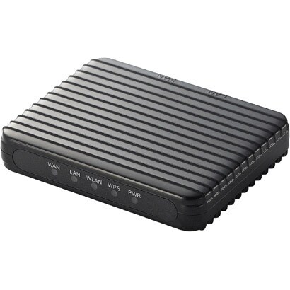 IEEE802.11g/b対応 無線LANルーター iPhone/iPad/iPod touch対応 ブラック USB給電ケーブル付き LAN-W150N/RIPB